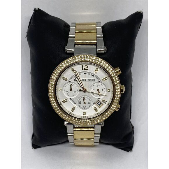 Michael Kors Parker MK5626 Womens Stainless Steel Analog Silver Dial Watch MP281 - Picture 1 of 12